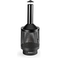 blumfeldt Essos - Chimenea para jardín- Brasero de terraza- Estufa de leña- Exterior- Cámara de 45cm- Atizador- Rejilla…